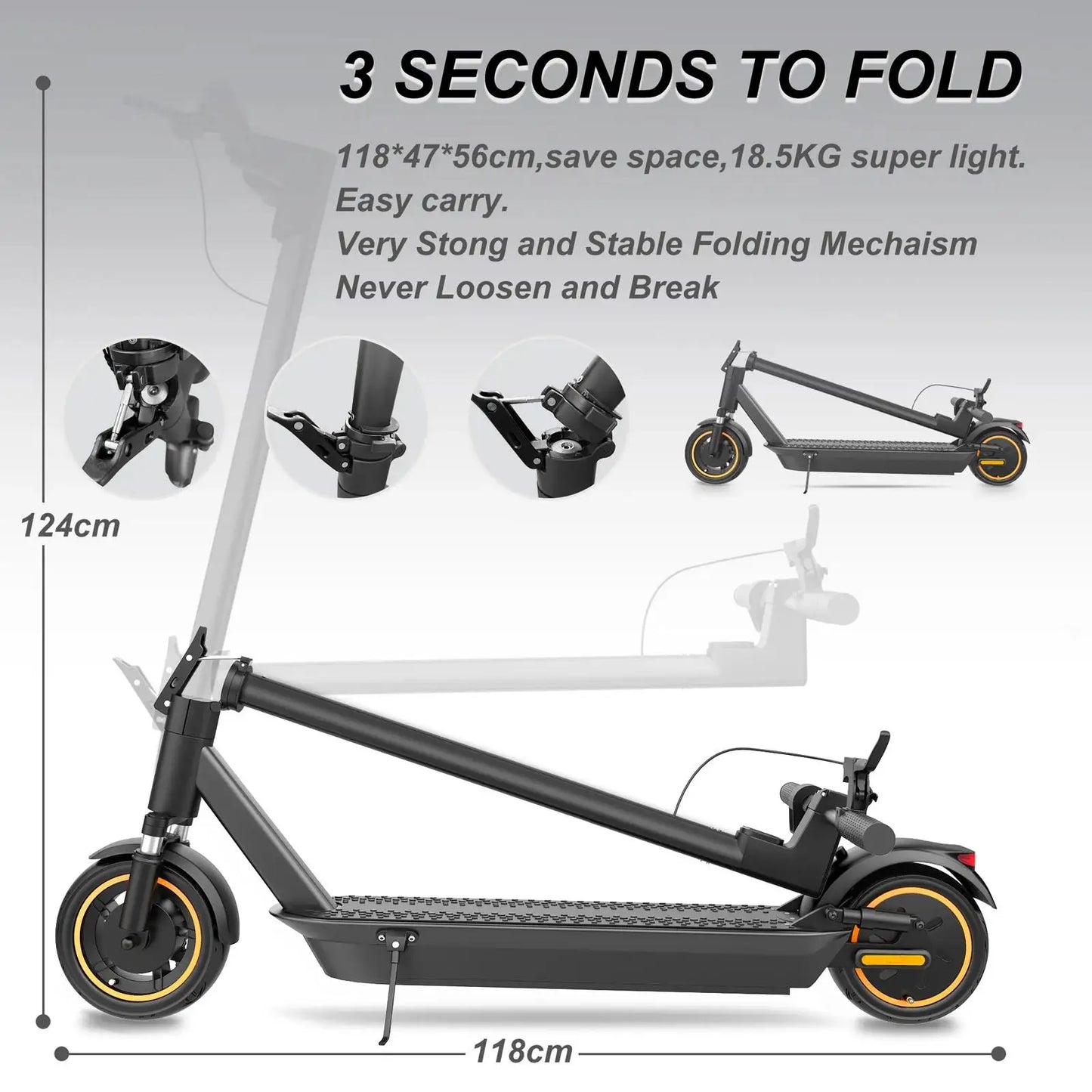 AOVOPRO ESMAX Electric Scooter 500W Foldable With App