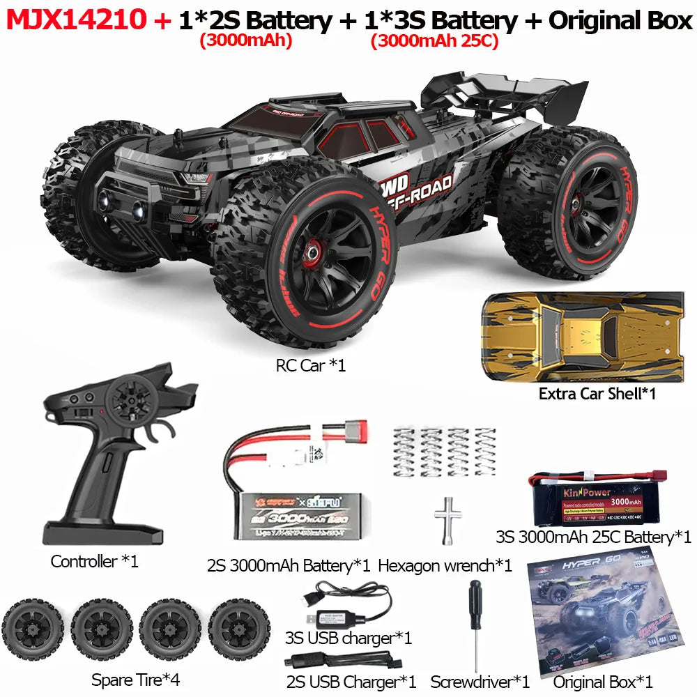 JIUSI Brushless 4WD RC Car With 2.4G Remote Control