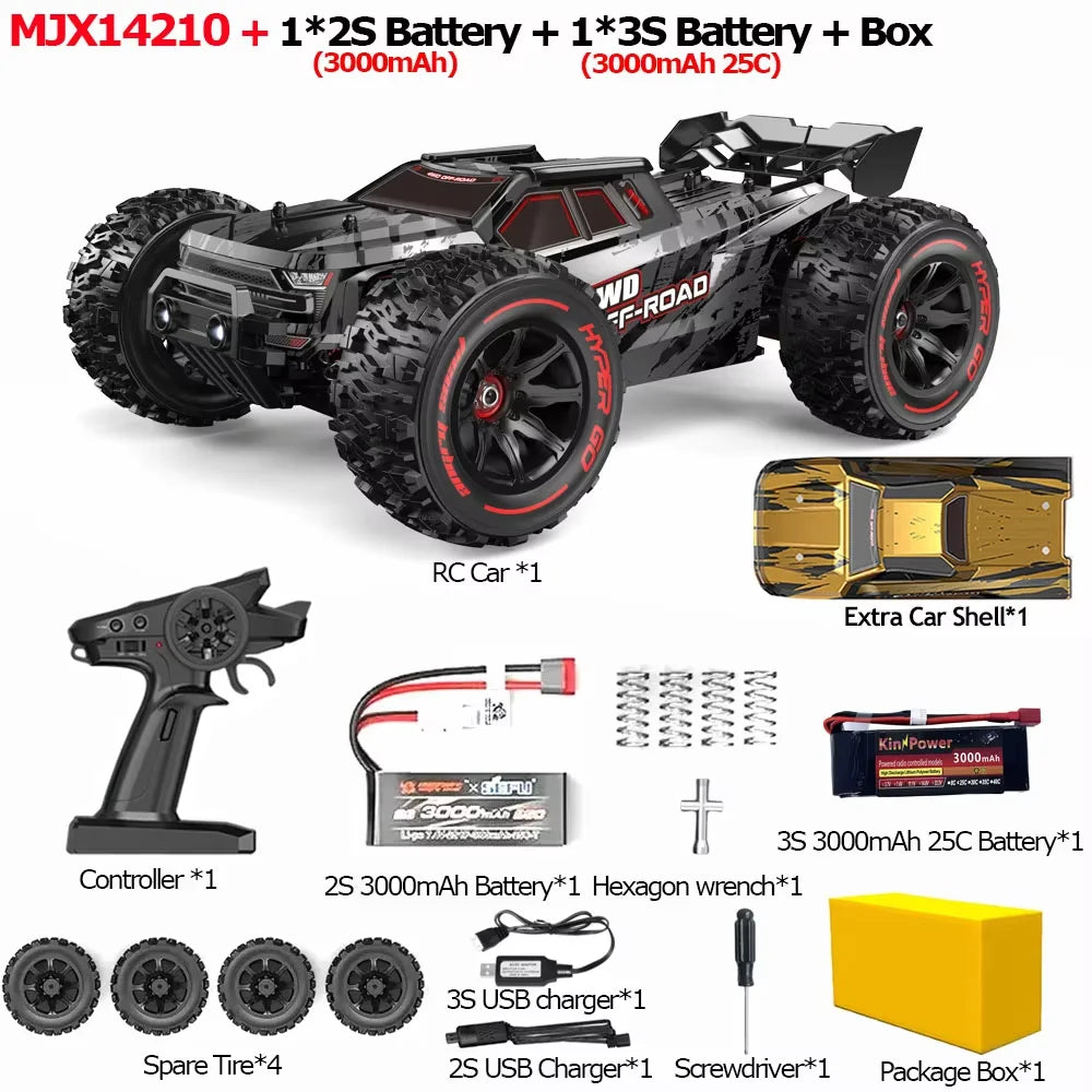 Hyper Go MJX V3.0 RC Car Brushless 4WD Offroad Pro
