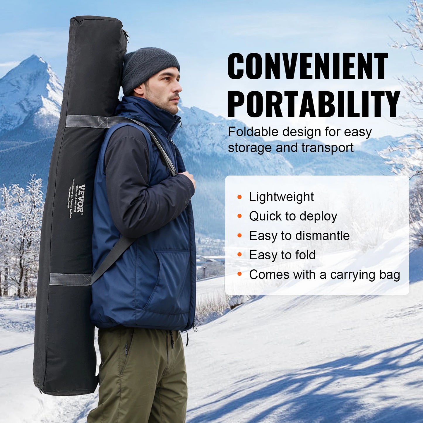 Portable Ice Shelter For Two Person Winter Fishing Tent