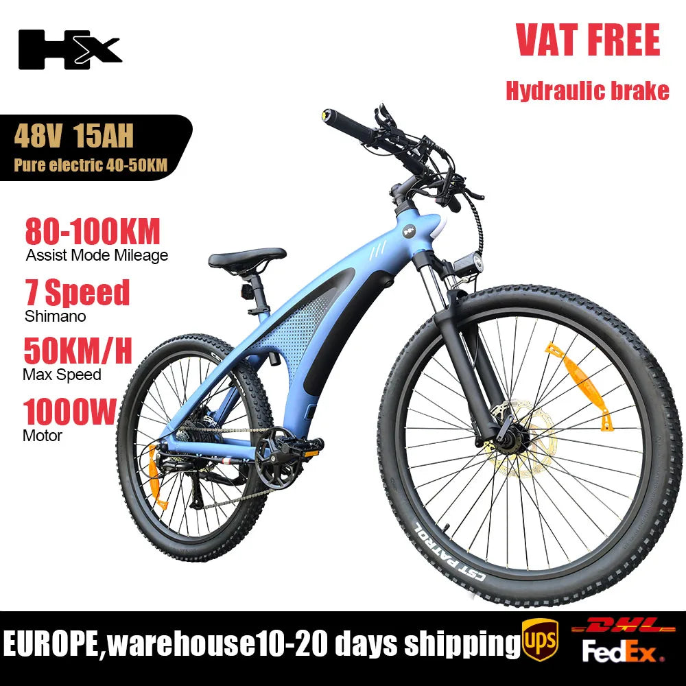 HUANCE HX Q5 2000W Electric Mountain Ebike With Removable Battery