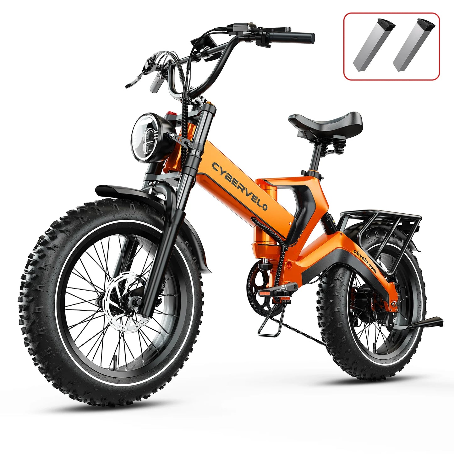 CYBERVELO EK6 Fat Tire 2000W Foldable Electric Bike With 48V Battery