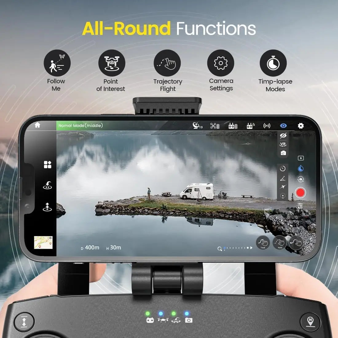 4K GPS Drone With 3 Axis Gimbal And Foldable Design