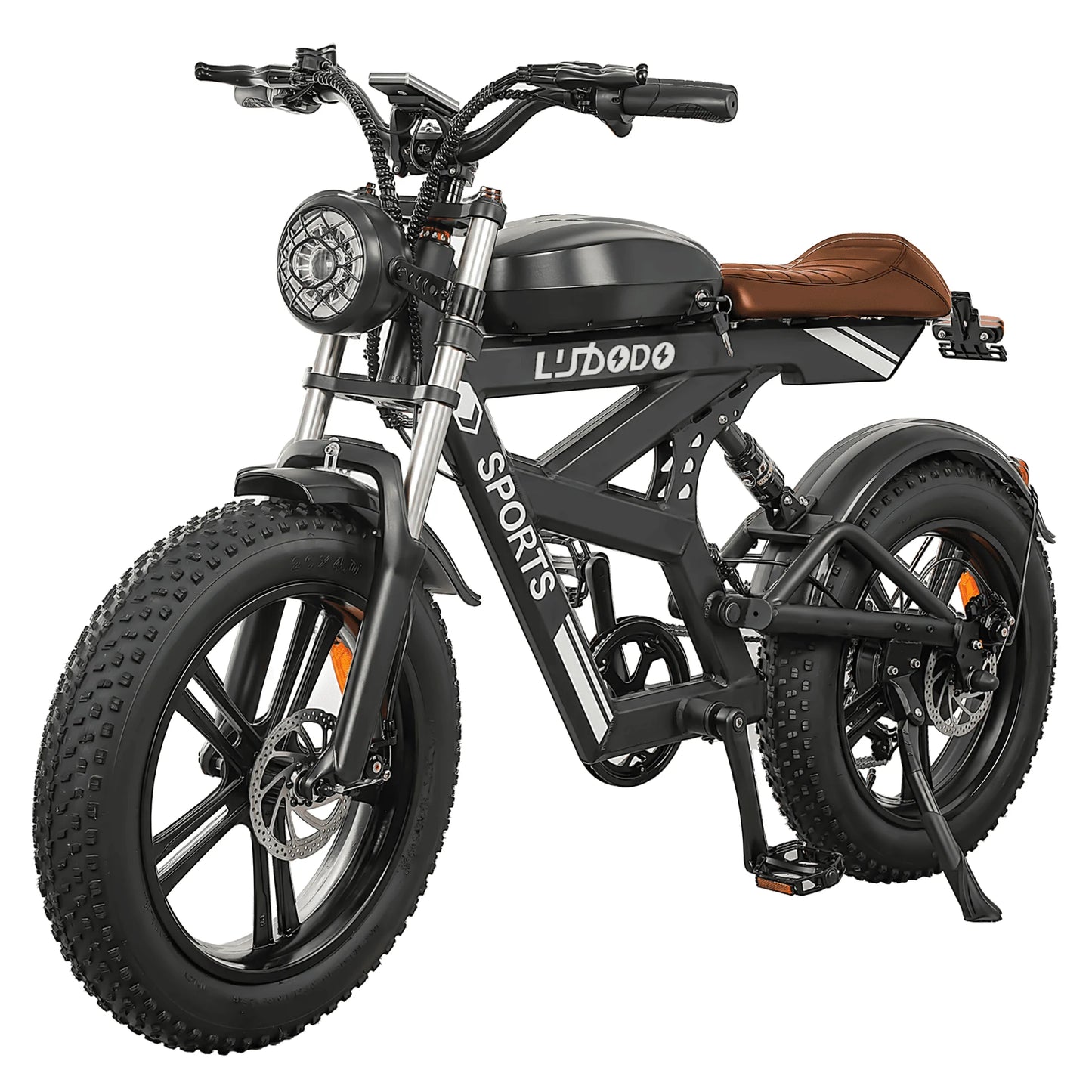 Electric Bike 1500W Peak 35MPH 48V 816Wh Battery Fat Tire