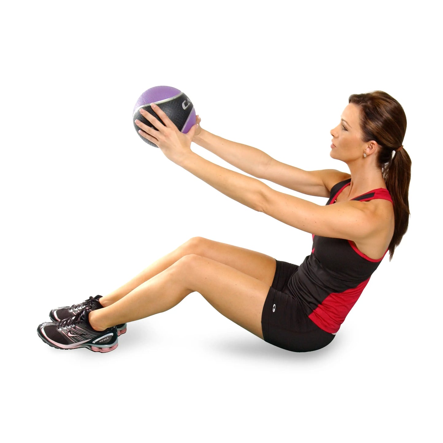 Rubber Medicine Ball Textured Grip for CrossFit Core Training