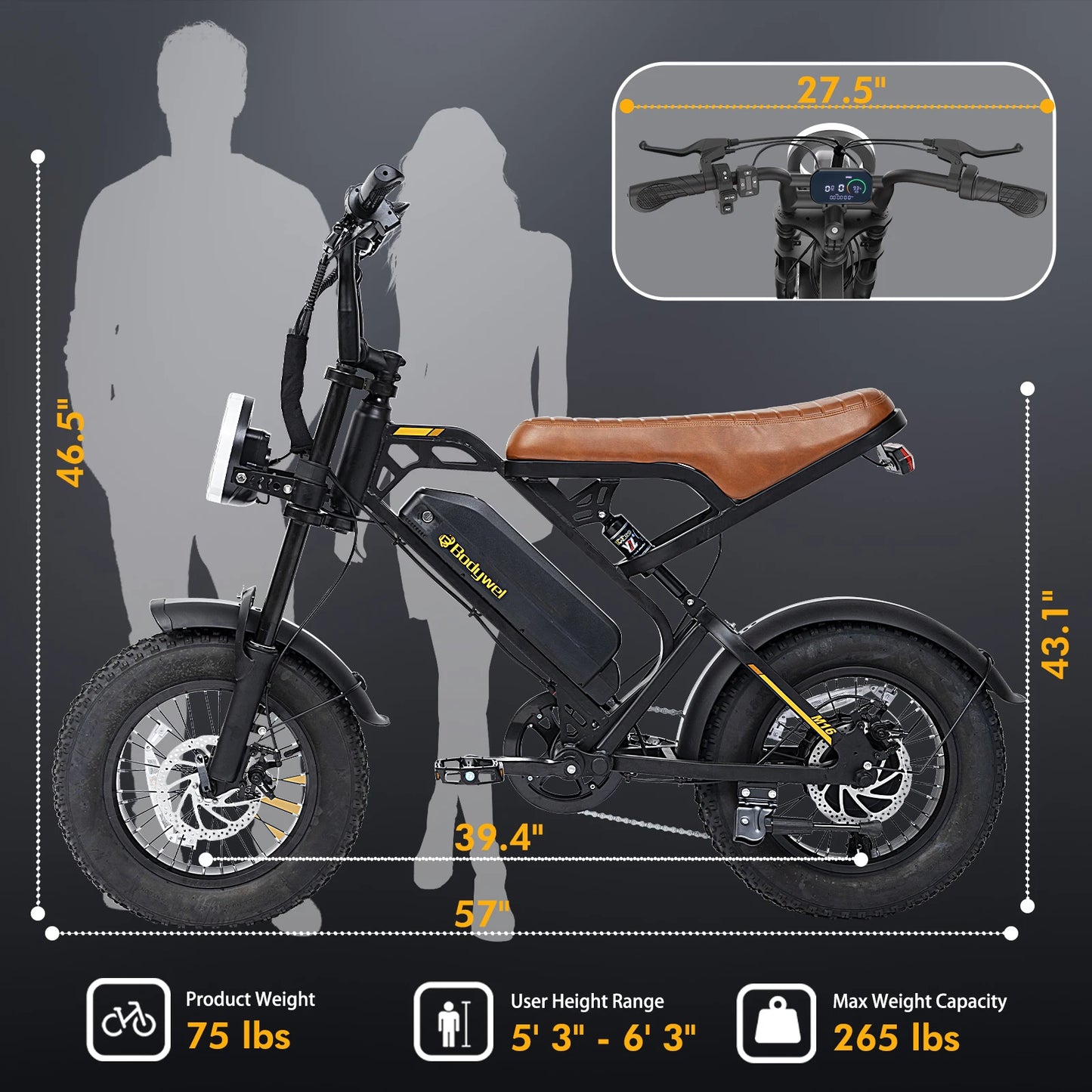 Bodywel M16 Off-Road Electric Bike For Adults