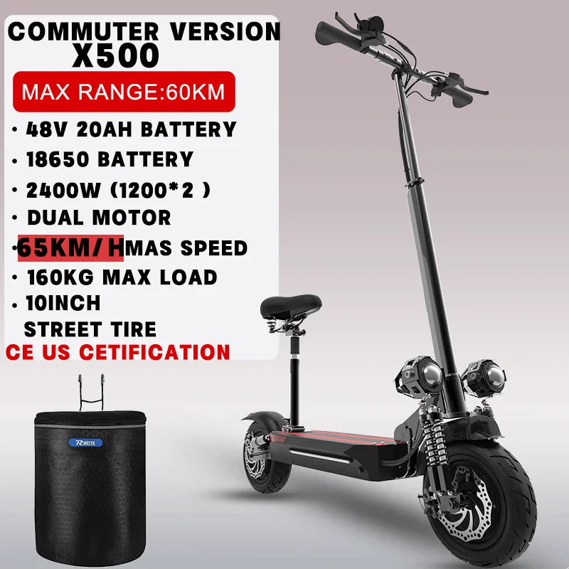 Jueshuai Outdoor Electric Scooter 48V-72V 1000W-6000W Off Road