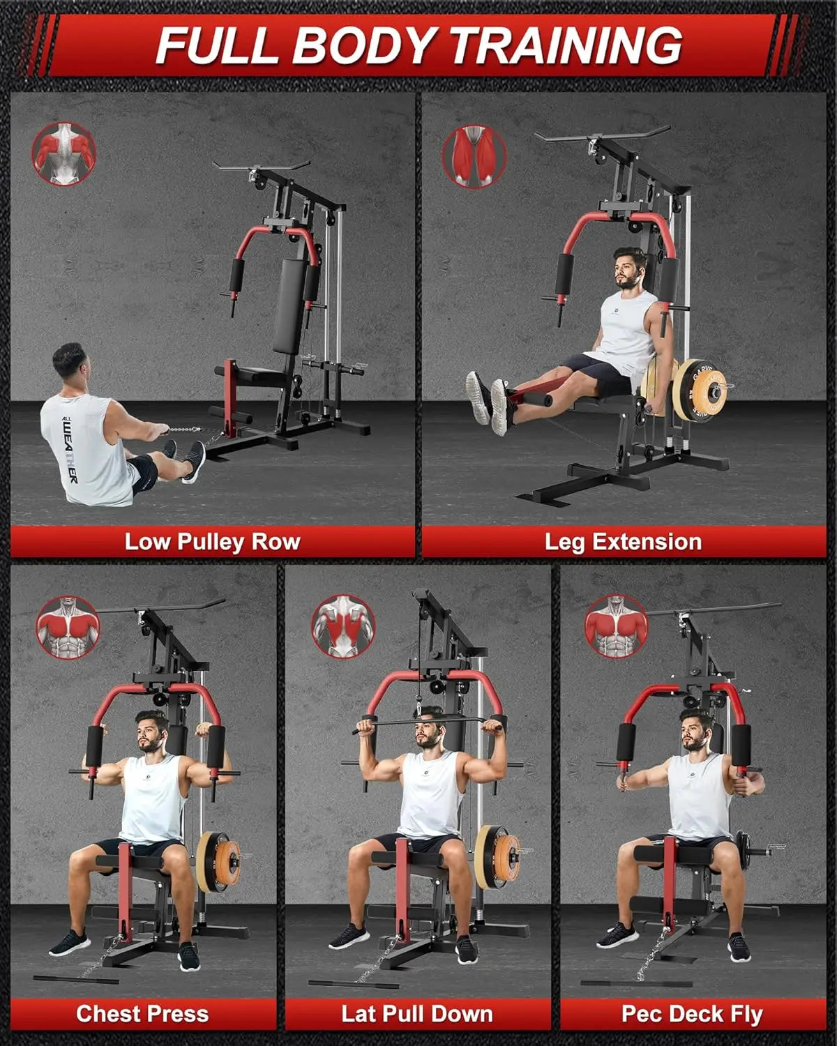 HiMISS All In One Home Gym System For Body Strength