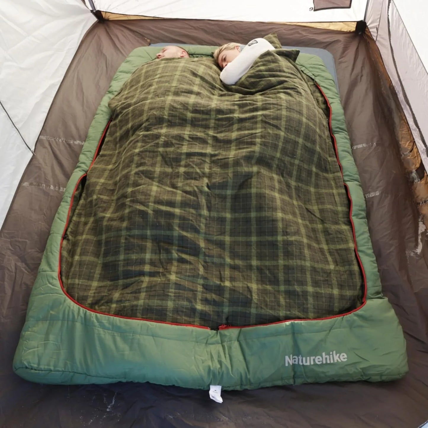 Naturehike Two Person Flannel Sleeping Bag With Pillows