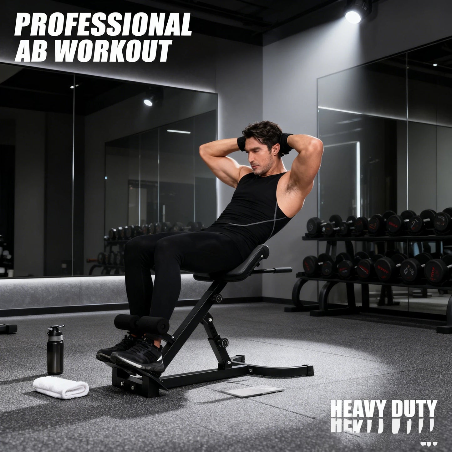 Home Fitness Roman Chair Hyperextension Bench For Core And Back