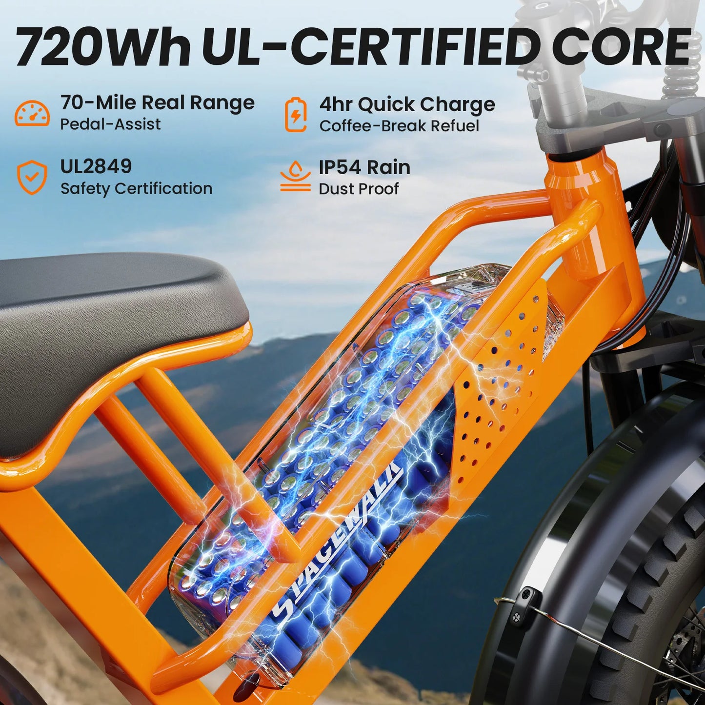 EILLEO SPACEWALK M7 Electric Bike For Teens With Removable Battery