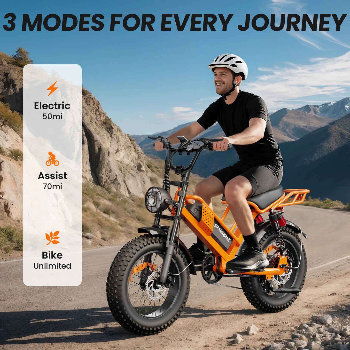 EILLEO SPACEWALK M7 Electric Bike For Teens With Removable Battery