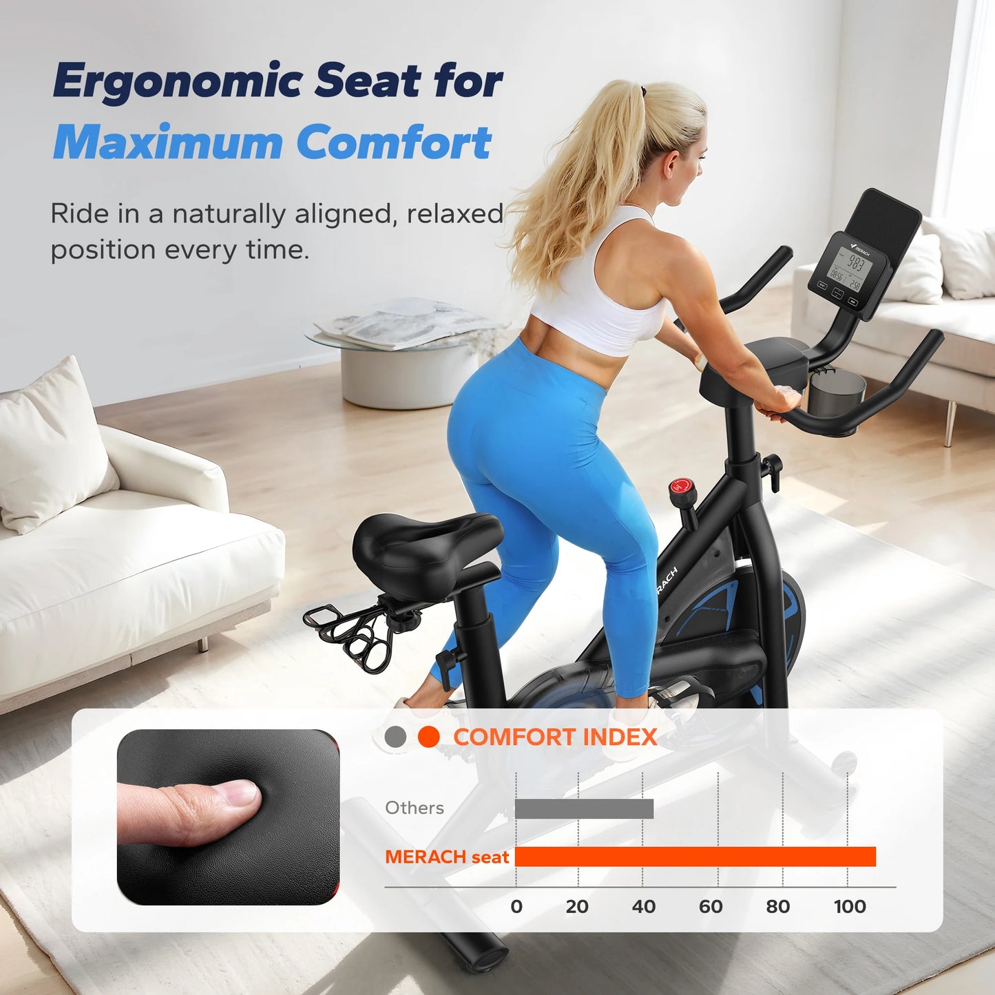 MERACH S36 Magnetic Indoor Bike With App Connectivity