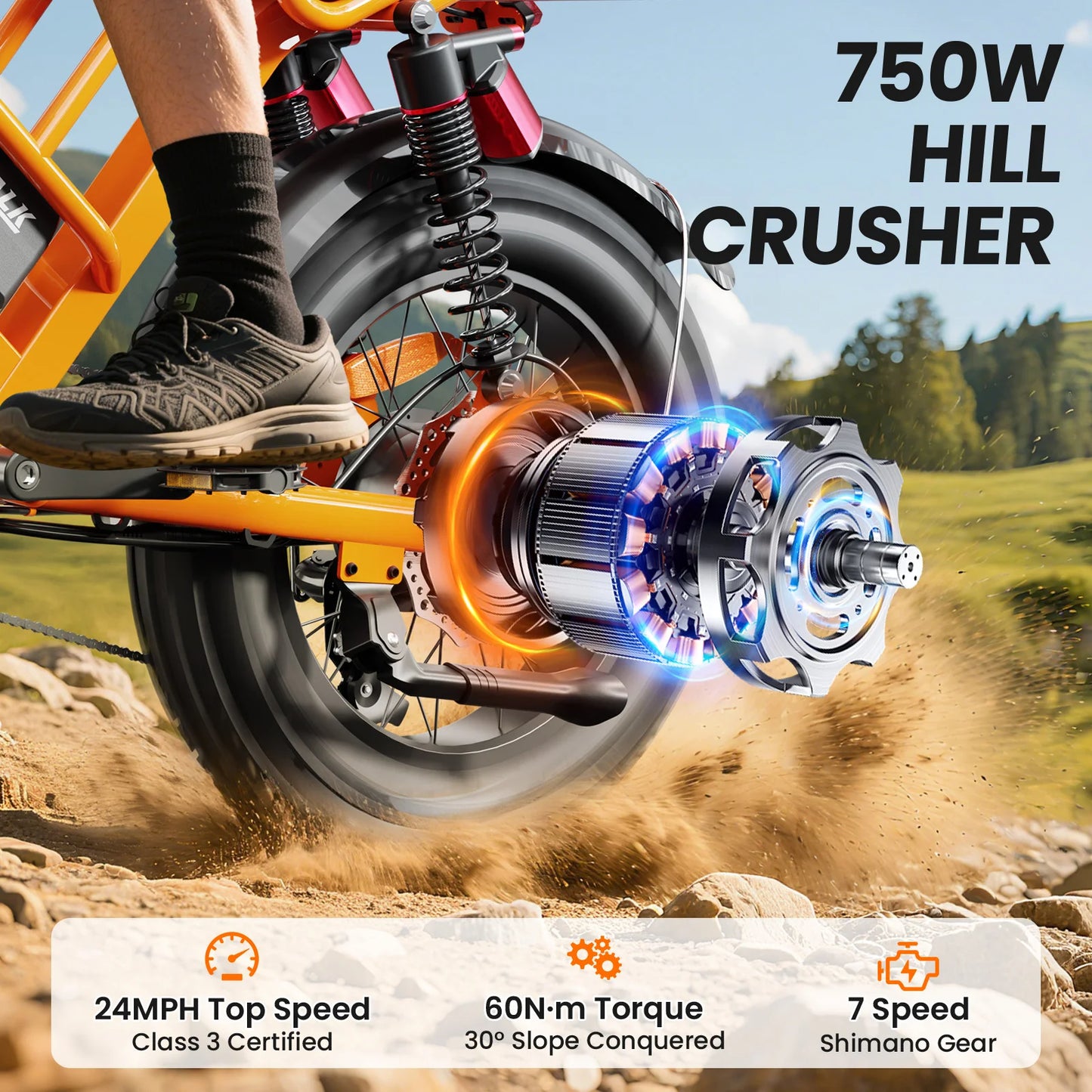 EILLEO SPACEWALK M7 Electric Bike For Teens With Removable Battery