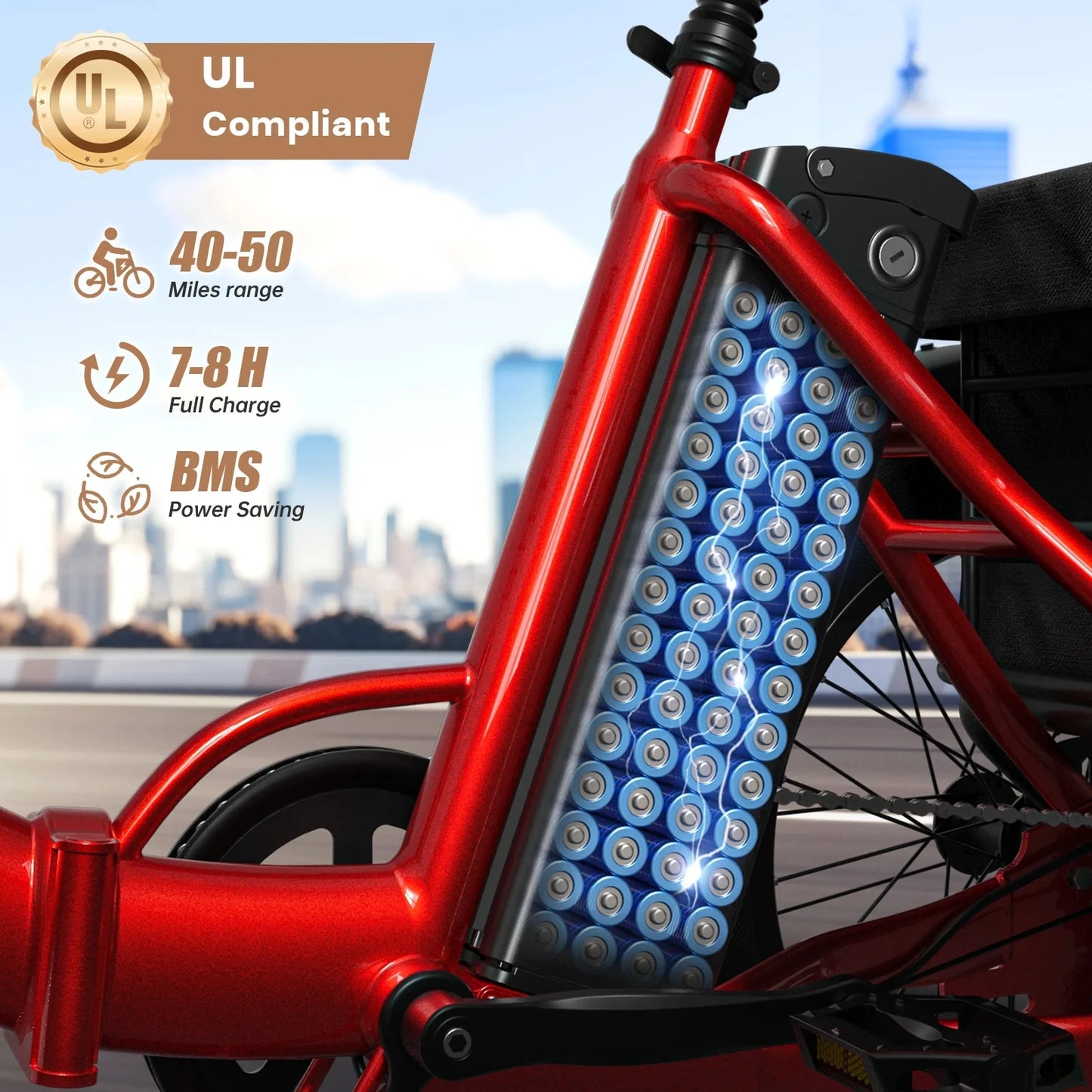 QRONGE Electric Bike for Adults 960W Peak 36V 13.5Ah Battery
