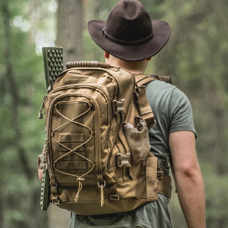 LQARMY Tactical Backpack Outdoor Rucksack For Camping And Hiking