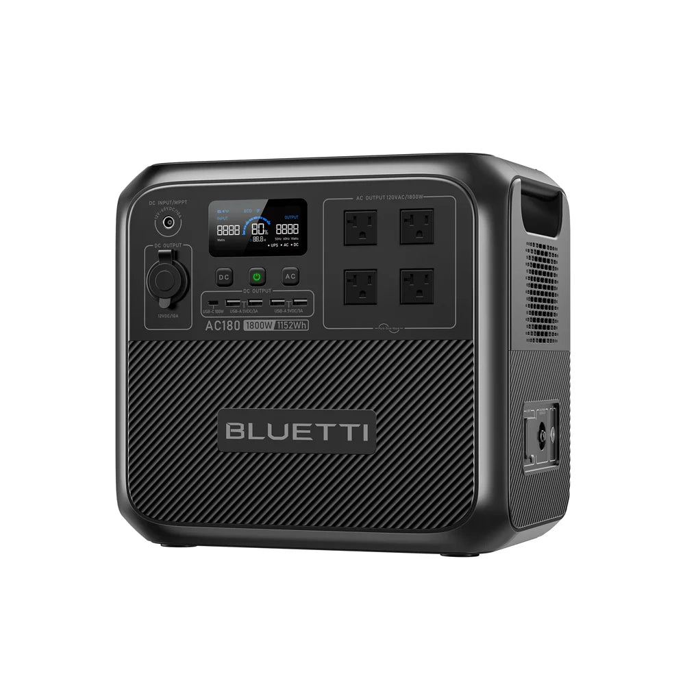 BLUETTI AC180 Portable Power Station 1152Wh LiFePO4 Generator