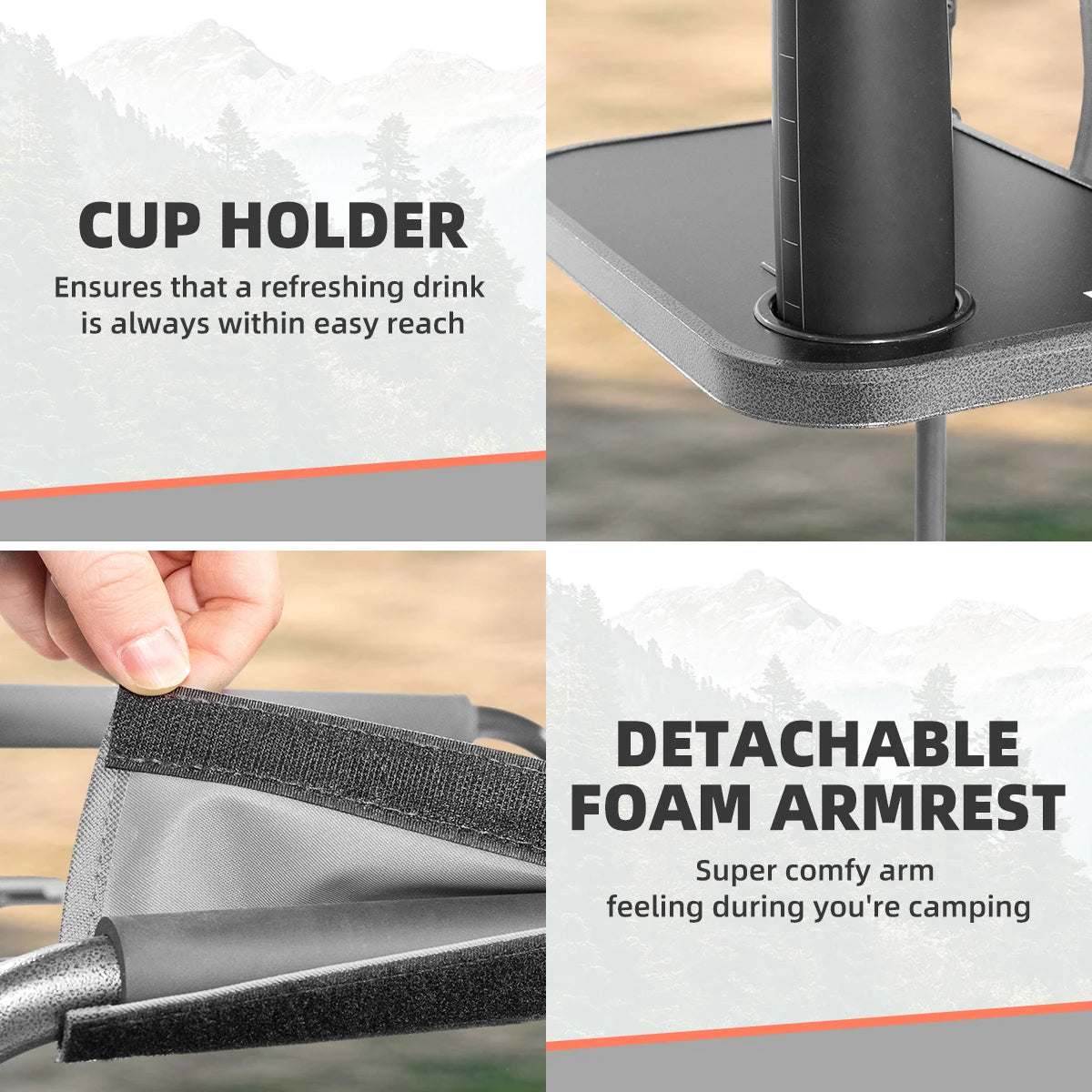 Tisetrail Director Camping Chair With Cooler Bag and Tray