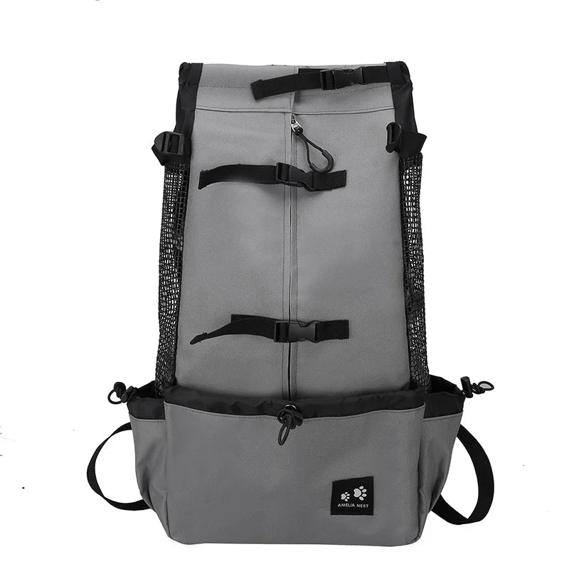 Nylon Dog Carrier Backpack Breathable Outdoor Travel Cycling