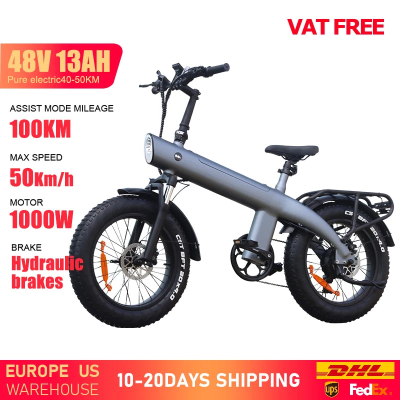 HX Q3 Electric Fat Bike 2000W 48V 20Ah