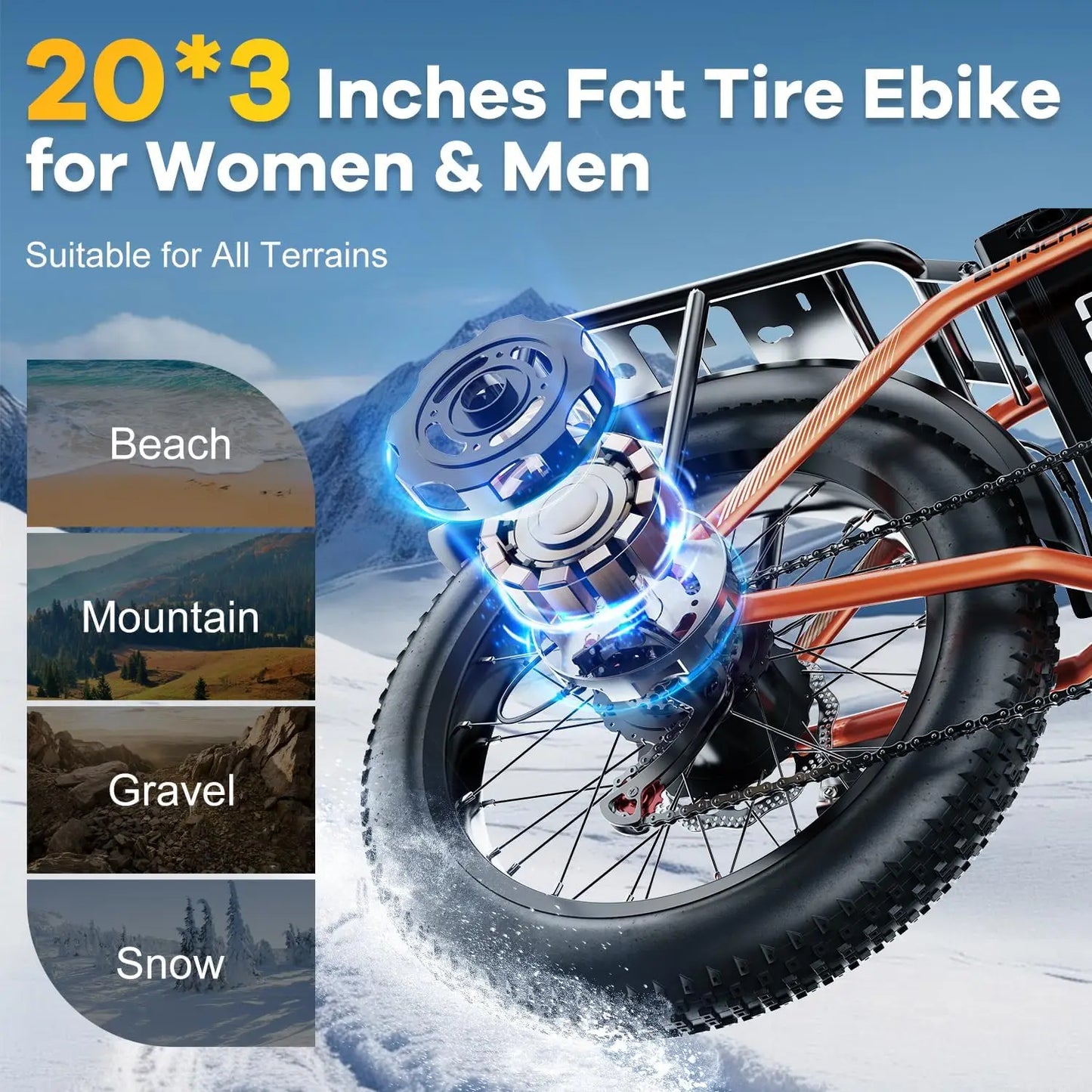 CYBERVELO MARS700 Foldable Electric Bike With Removable Battery
