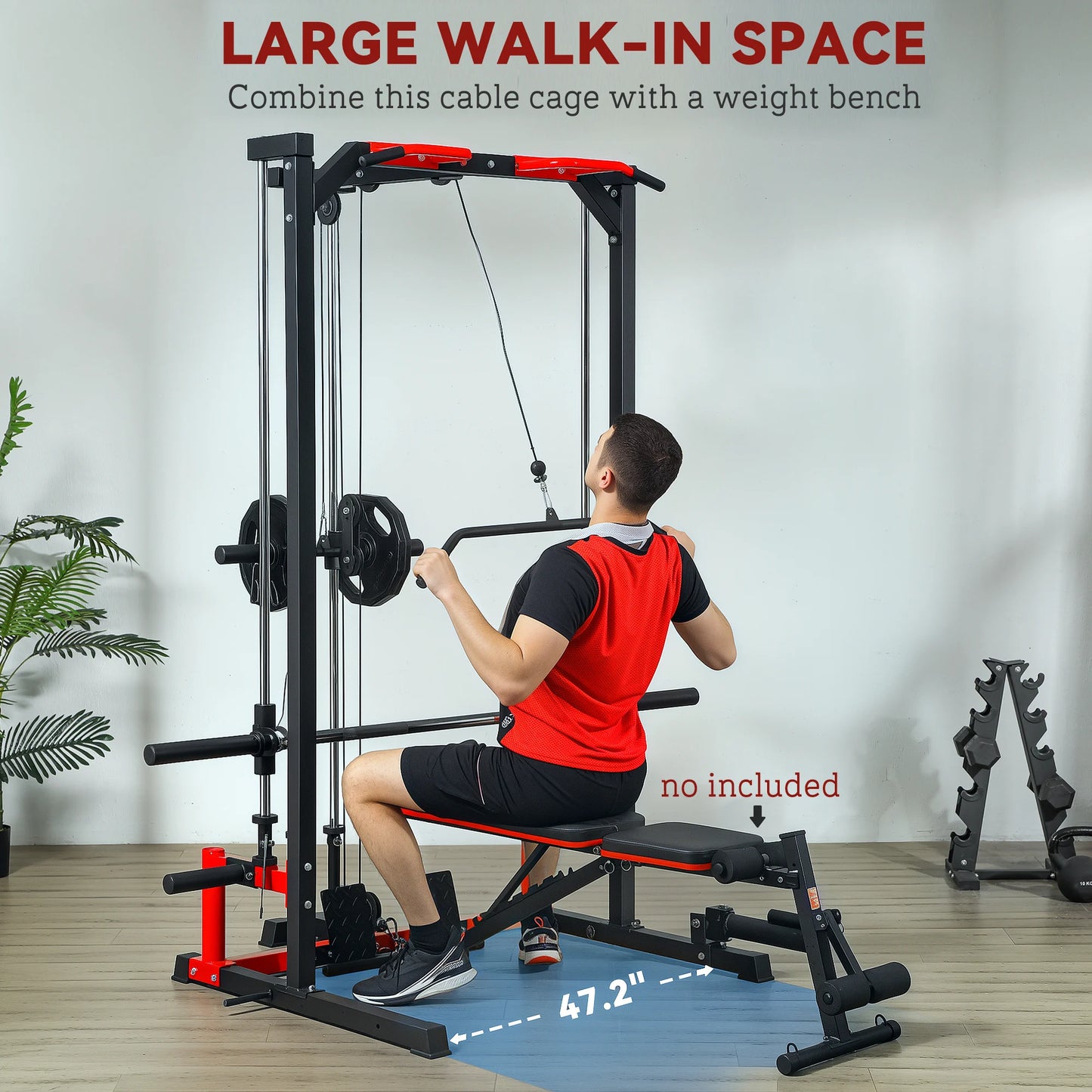 Hign-concerned Smith Machine Multi Function Power Cage Lat Pulldown
