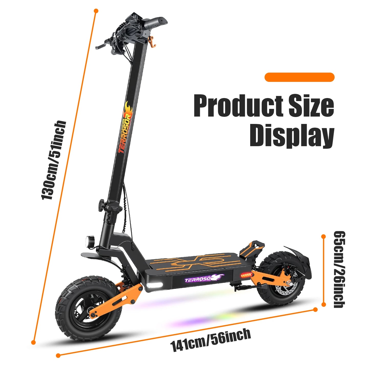 Folding Electric Scooter For Adults 40 MPH Range 30 Miles