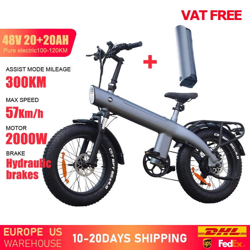 HX Q3 Electric Fat Bike 2000W 48V 20Ah