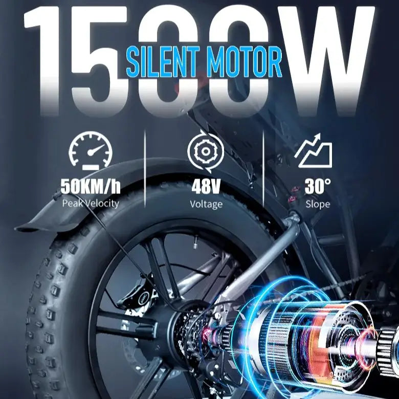 DEEPOWER S7Pro Off-Road Electric Bike 1500W Brushless Motor