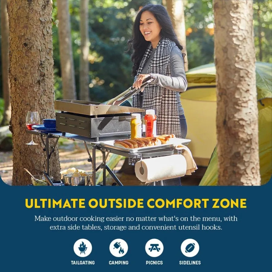 General Use Cook Station Portable Folding Kitchen Table Outdoor