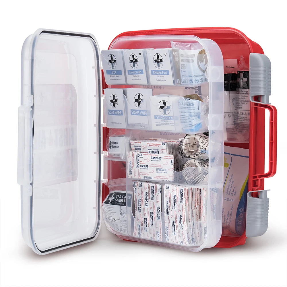 Rhino Rescue 350-Piece All-Purpose First Aid Kit for Home