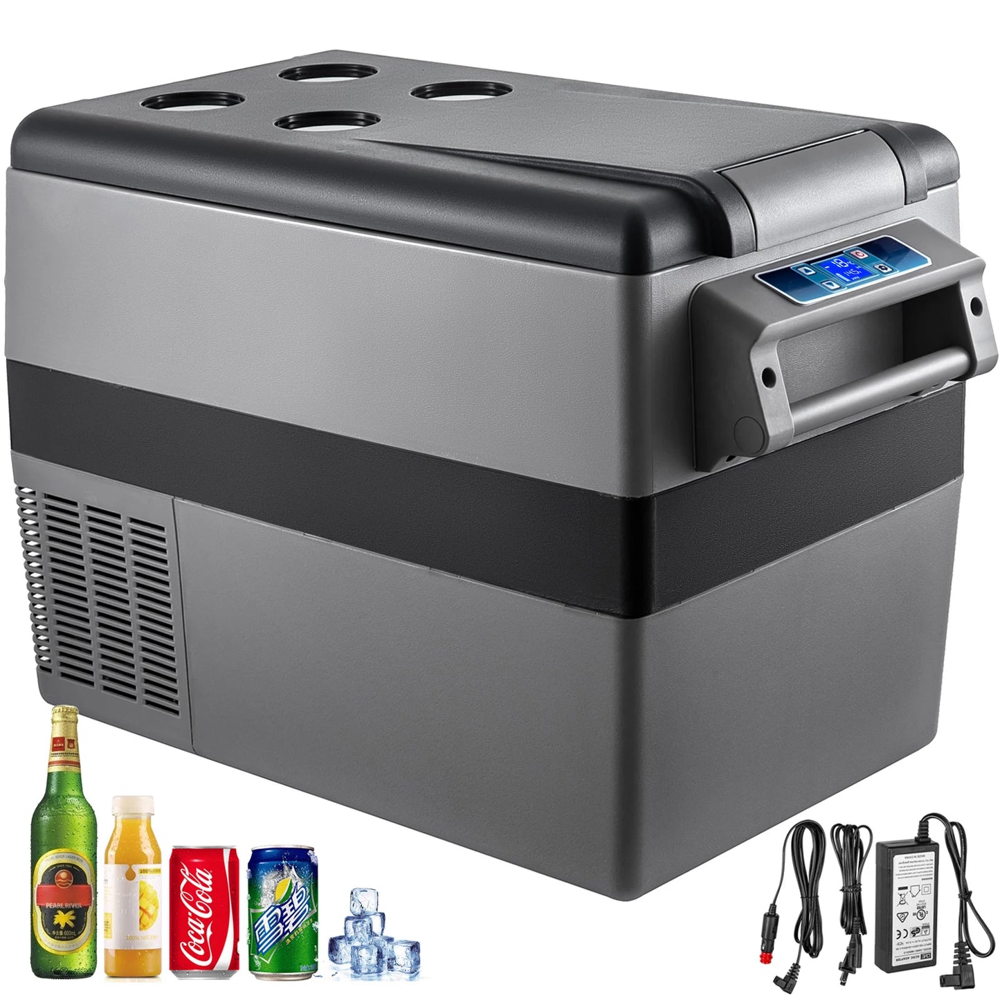 SucceBuy Portable Car Refrigerator Freezer Compressor Cooler DC 110-240V