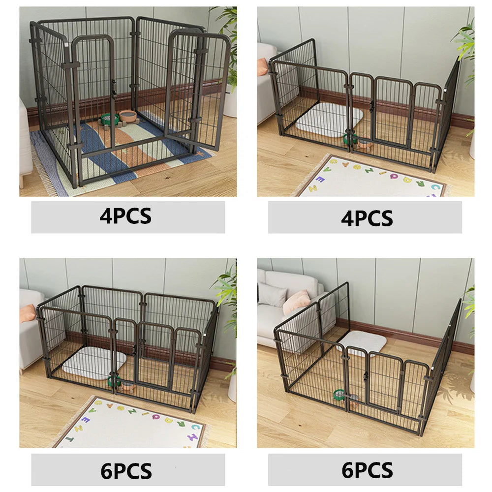 Foldable Dog Fence Playpen for Pets Heavy Duty Kennel
