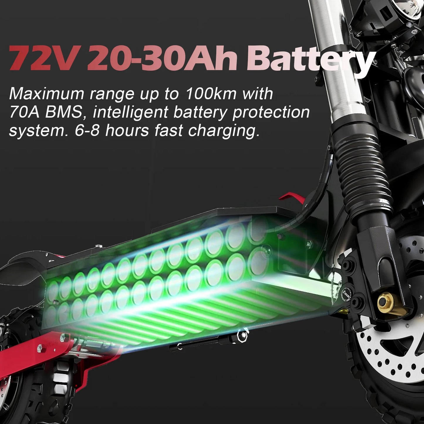Jueshuai Outdoor Electric Scooter 48V-72V 1000W-6000W Off Road