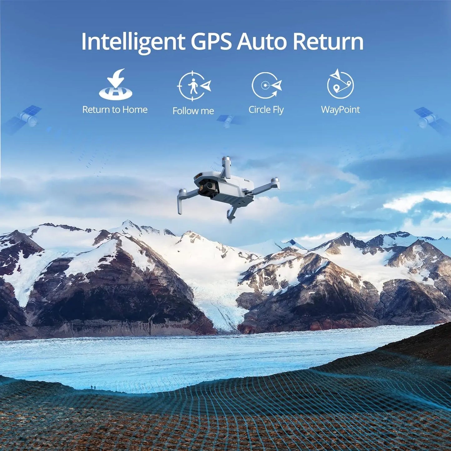 Potensic GPS Auto Return Drone With 4K Video And Gimbal