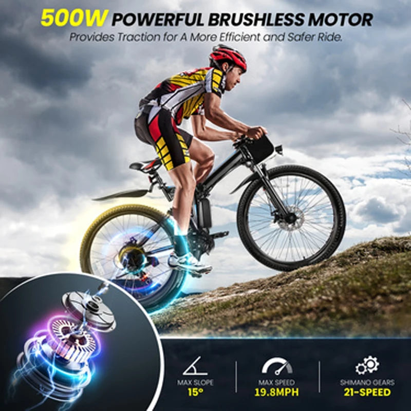 ViviFolded Folding Electric Bike With 500W Motor