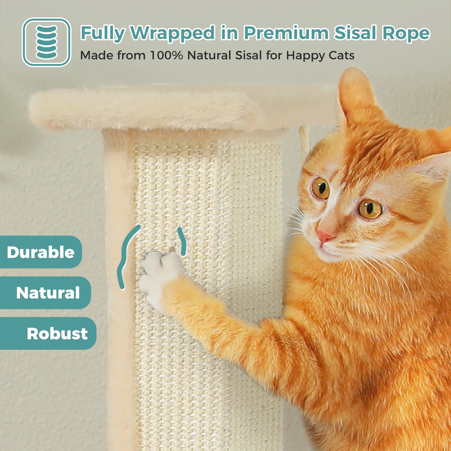 PAWZ Road Cat Scratching Post Indoor Play Toy Durable Sisal