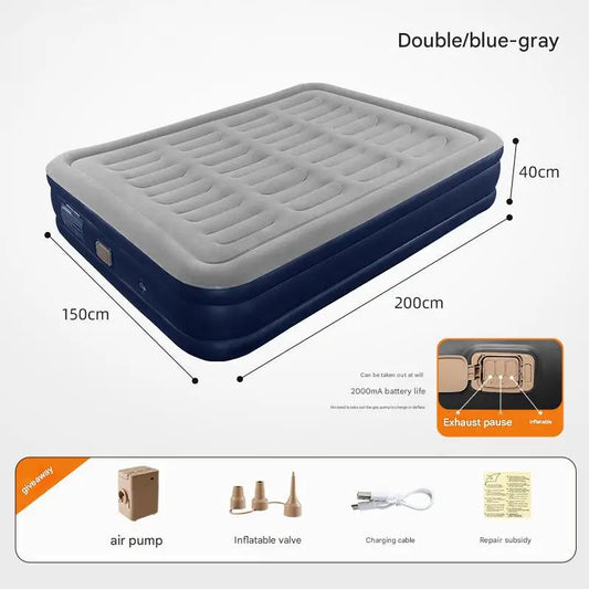 By Inflating Outdoor Indoor Inflatable Mattress For Camping And Home