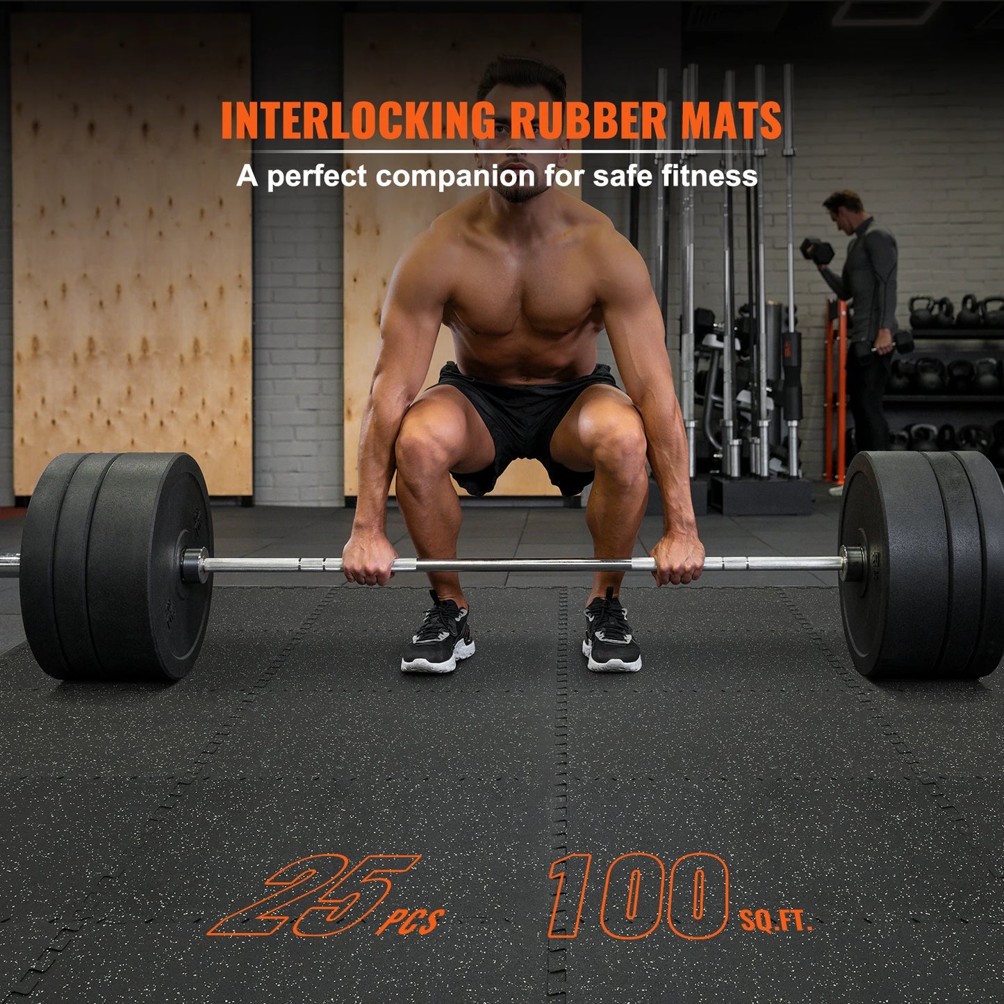 SucceBuy Interlocking EVA Foam and Rubber Waterproof Gym Floor Mats