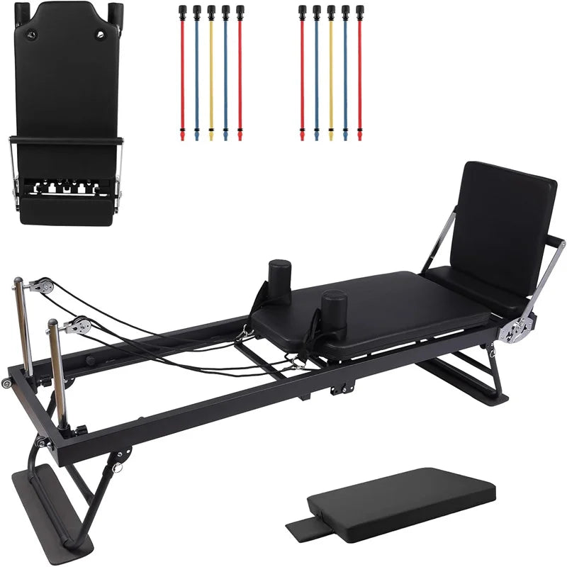 Pilates Reformer Machine Foldable for Home Gym Training