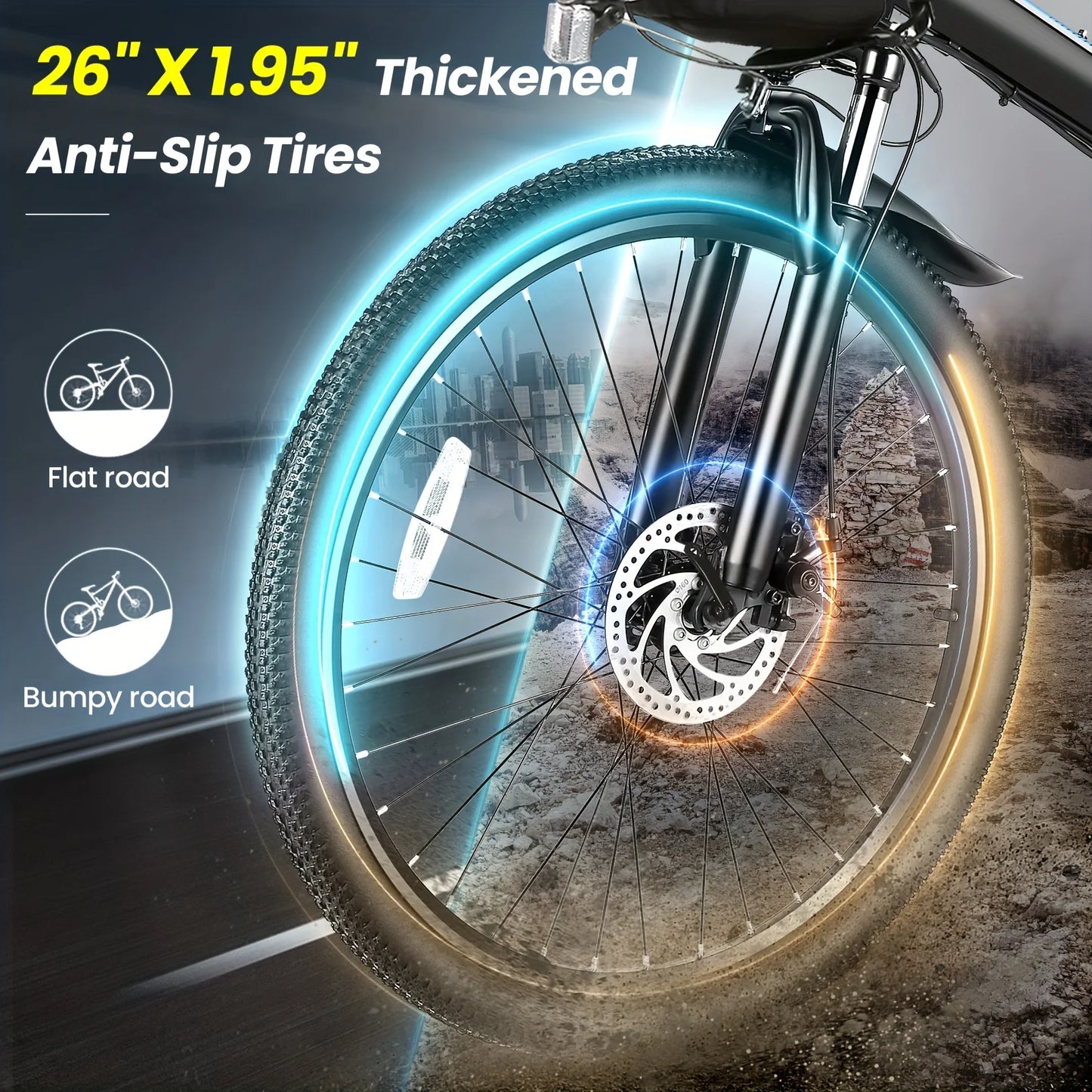 ViviFolded Folding Electric Bike With 500W Motor