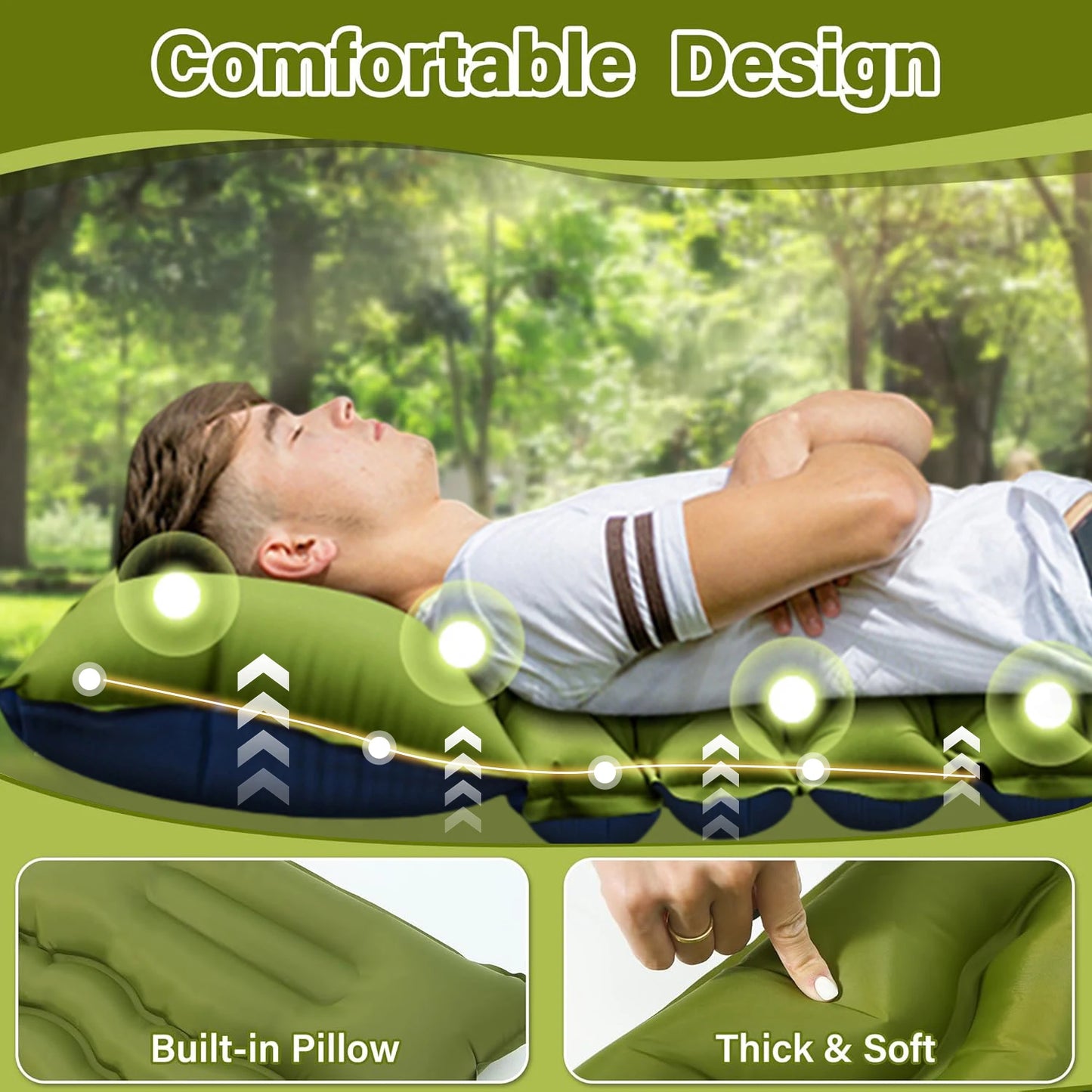 Guangdong Double Air Mattress With Built-In Foot Pump