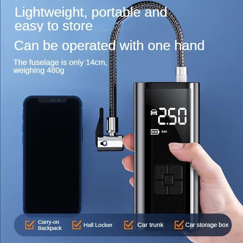 EAFCH Portable Tire Inflator Rechargeable Digital Air Pump