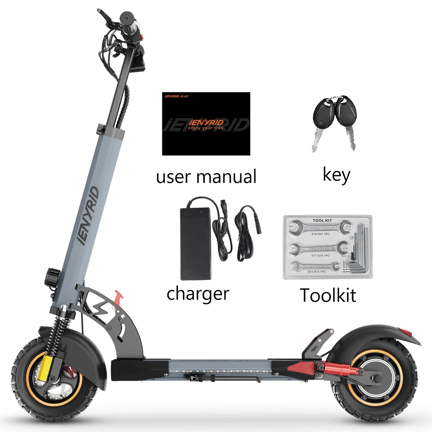 IENYRID A1 Foldable Electric Scooter 800W 48V 20-30km Range