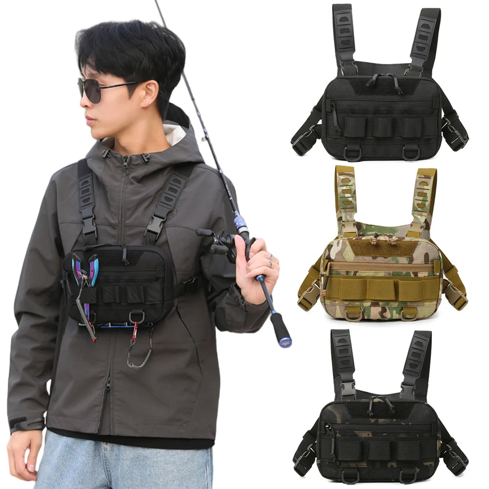 JOCESTYLE Fishing Tackle Bags Waist Fanny Pack With Lure Line Box