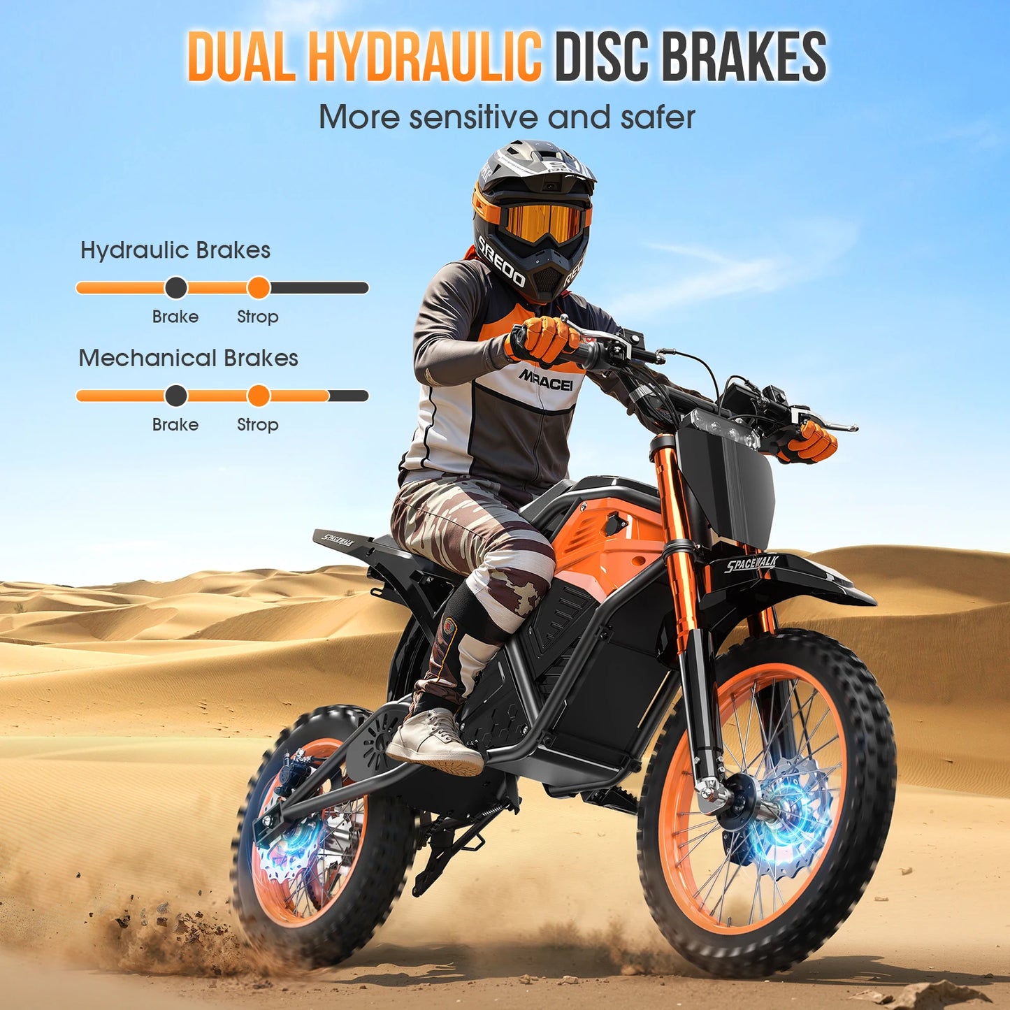 EILLEO SPACEWALK 48V Electric Dirt Bike 3000W Peak For Adults