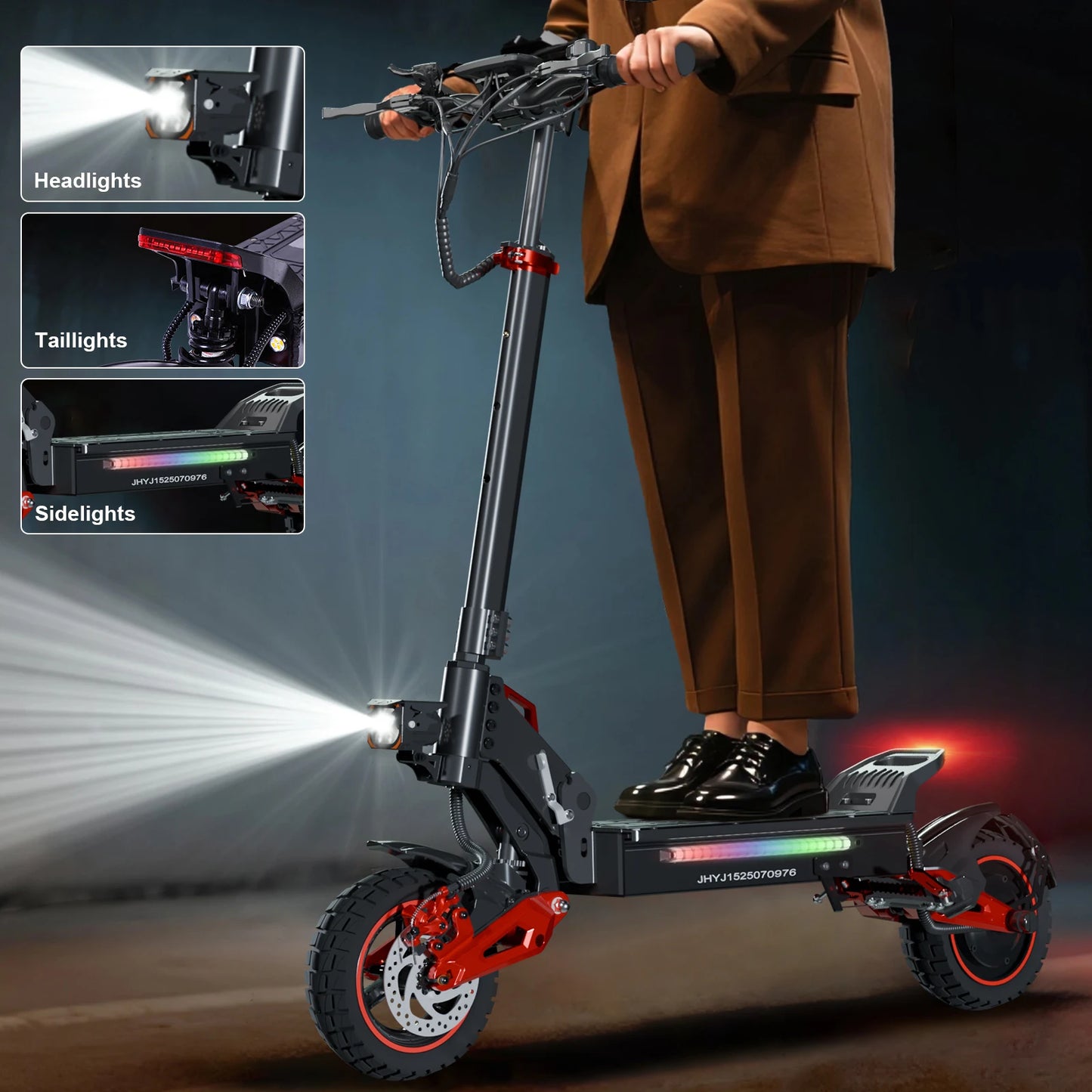 FREEBOY 1600W Electric Scooter Max Speed 28mph Foldable