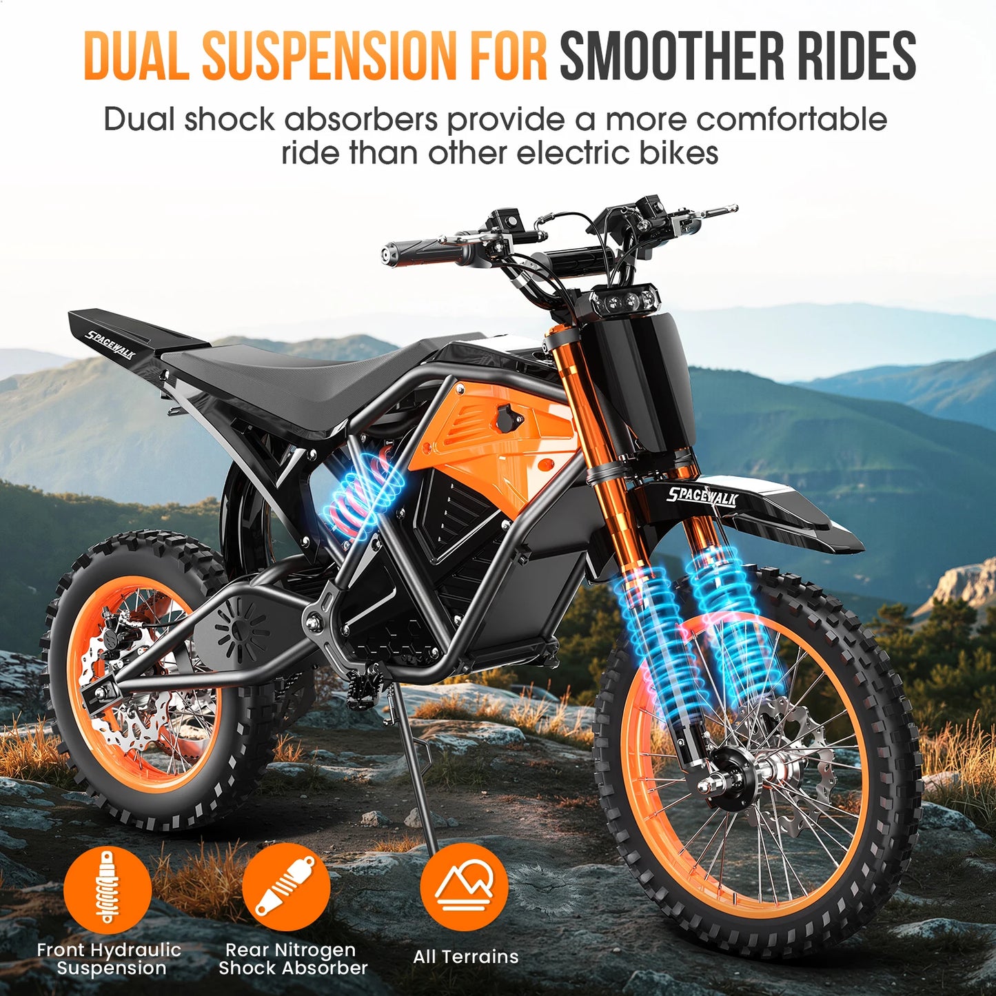 EILLEO SPACEWALK 48V Electric Dirt Bike 3000W Peak For Adults