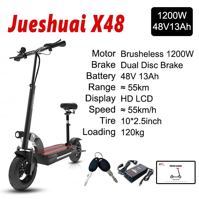 Jueshuai Outdoor Electric Scooter 48V-72V 1000W-6000W Off Road