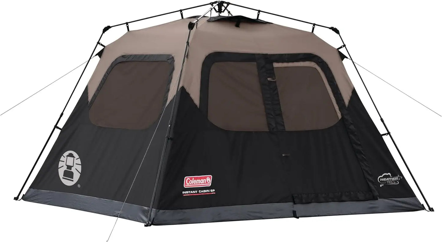 Instant Family Camping Tent With Quick Setup And Pre-Attached Poles